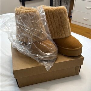 Tan Faux Fur Boots